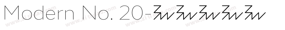 Modern No. 20字体转换